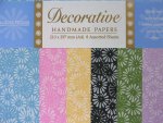 A4 Decorative Handmade Floral Print Papers.......click for larger image