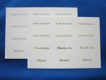 Wedding/Party Theme greetings sheets.....click for larger image