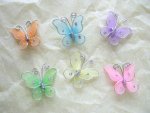 25mm Nylon Mesh Butterflies.....click for larger image