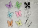 60mm Mesh Butterflies ..... click each row for larger image