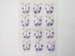 15mm Fabric and Bead Butterflies Lilac ..... click for larger image 
