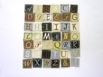 Natural coloured Alphabet Stickers.....click for larger image