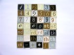 Natural coloured Number Stickers.....click for larger image