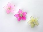 Nylon mesh Flowers .... click for larger image