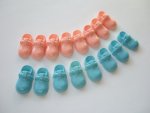 Blue and Pink Baby Shoes....click for larger image